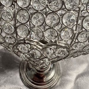 Heart Crystal tea light holder